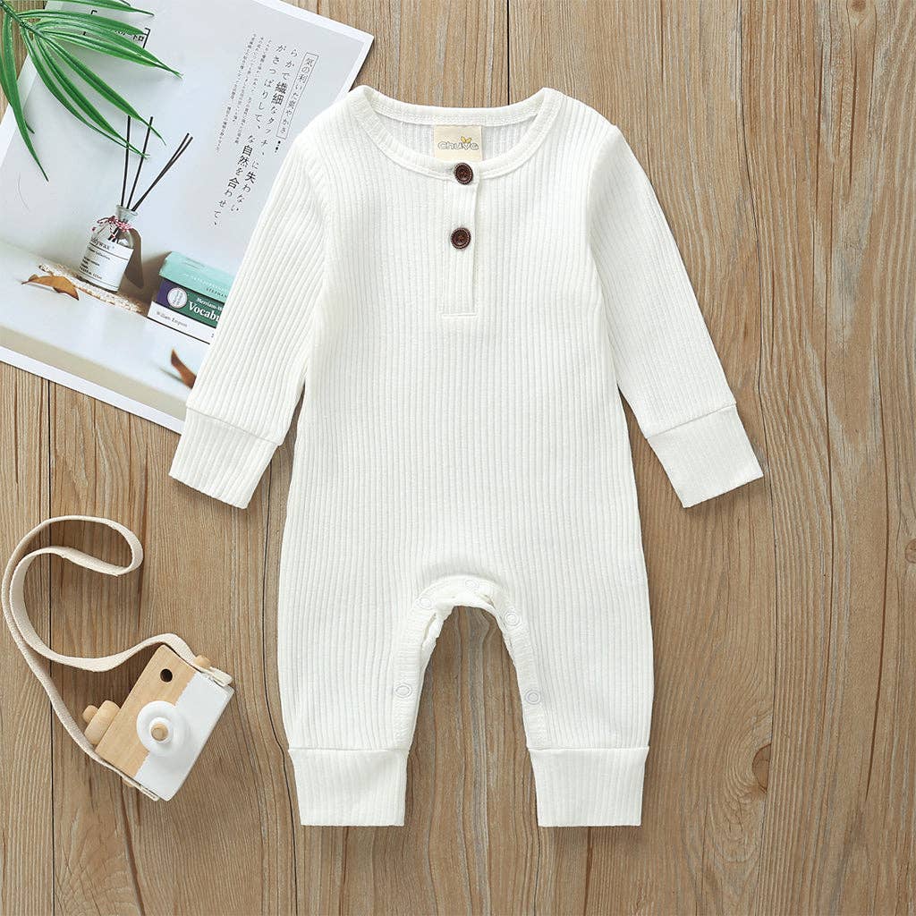 Baby Boy / Girl Cotton Knitted Style  Cardigan Jumpsuit: 3-6 Months / Green