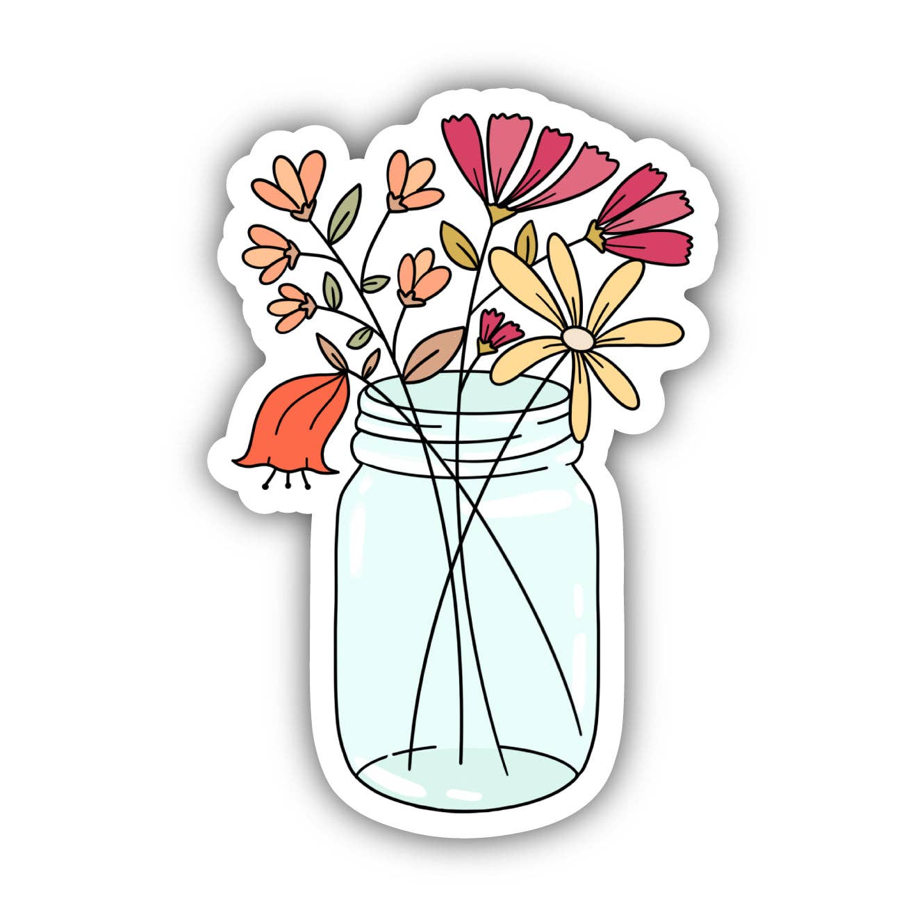 Flowers In Vase Sticker