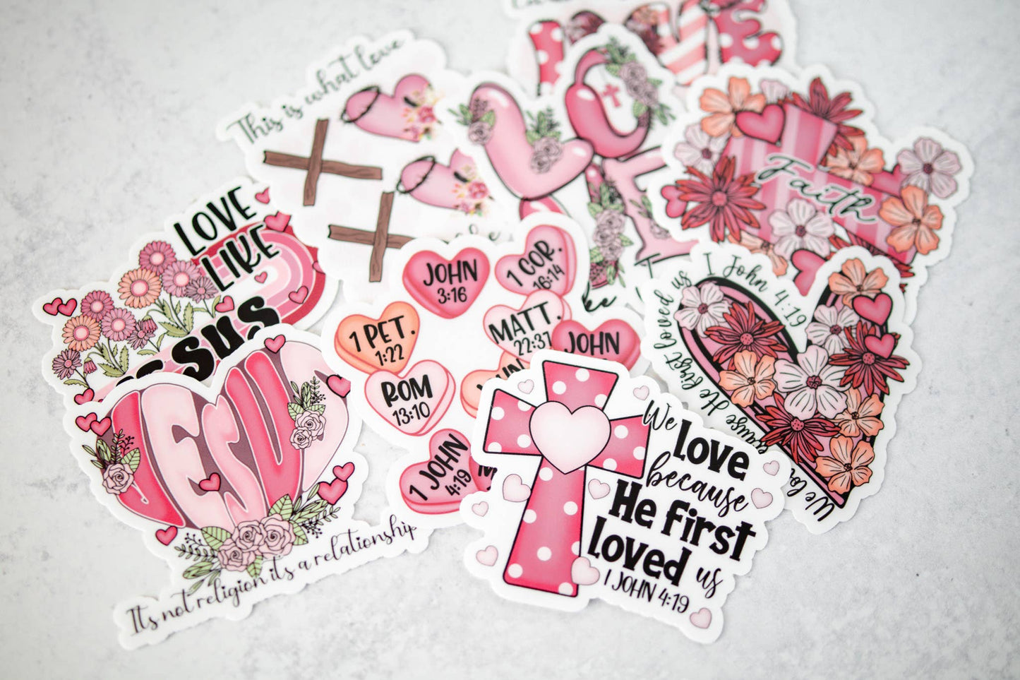 Love Like Jesus, Vinyl Sticker, 3x3 in.