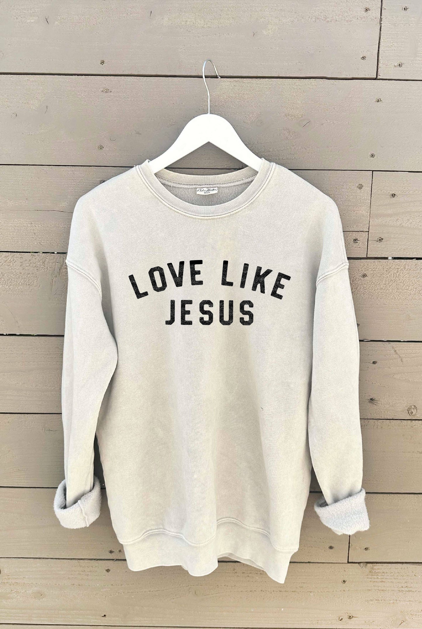 LOVE LIKE JESUS Mineral Graphic Sweatshirt: S / DUSTY FOREST