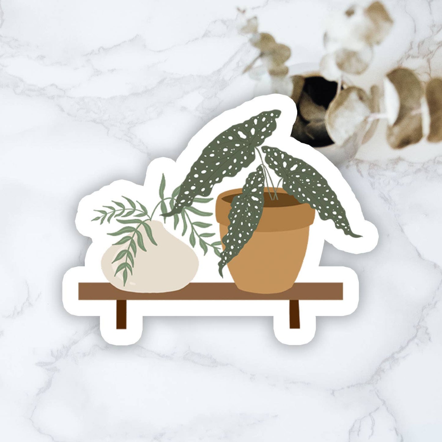 Potted Plant v3 Glossy Vinyl Sticker