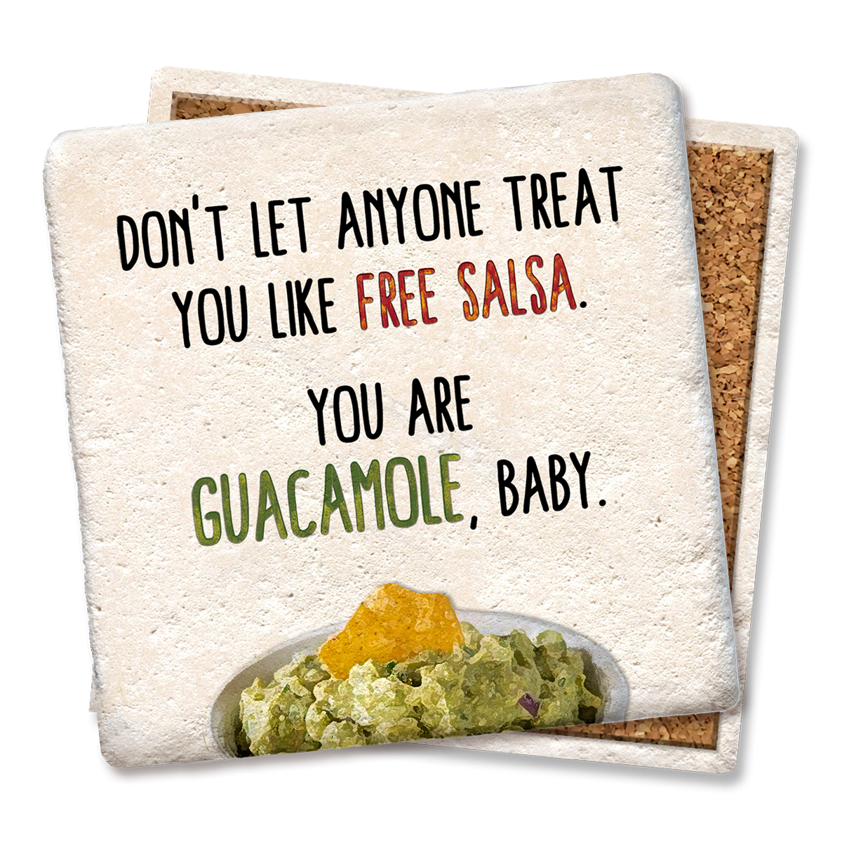 Salsa and Guacamole Baby Coaster