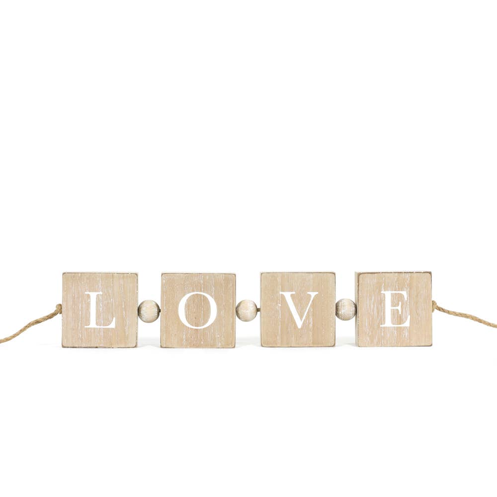 11836 - 16x3 rvs wood blocks (LOVE/XO) Valentine Everyday