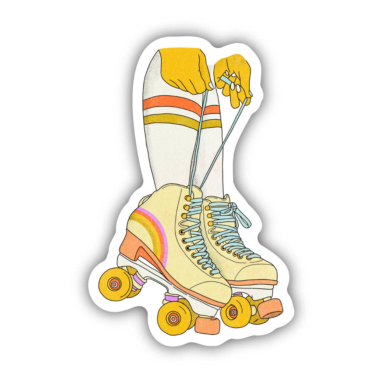 Throwback Rollerskates Sticker